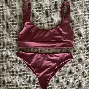 Indah Basic/Saturday Bikini Set in Ginger Size M Top and M Bottoms